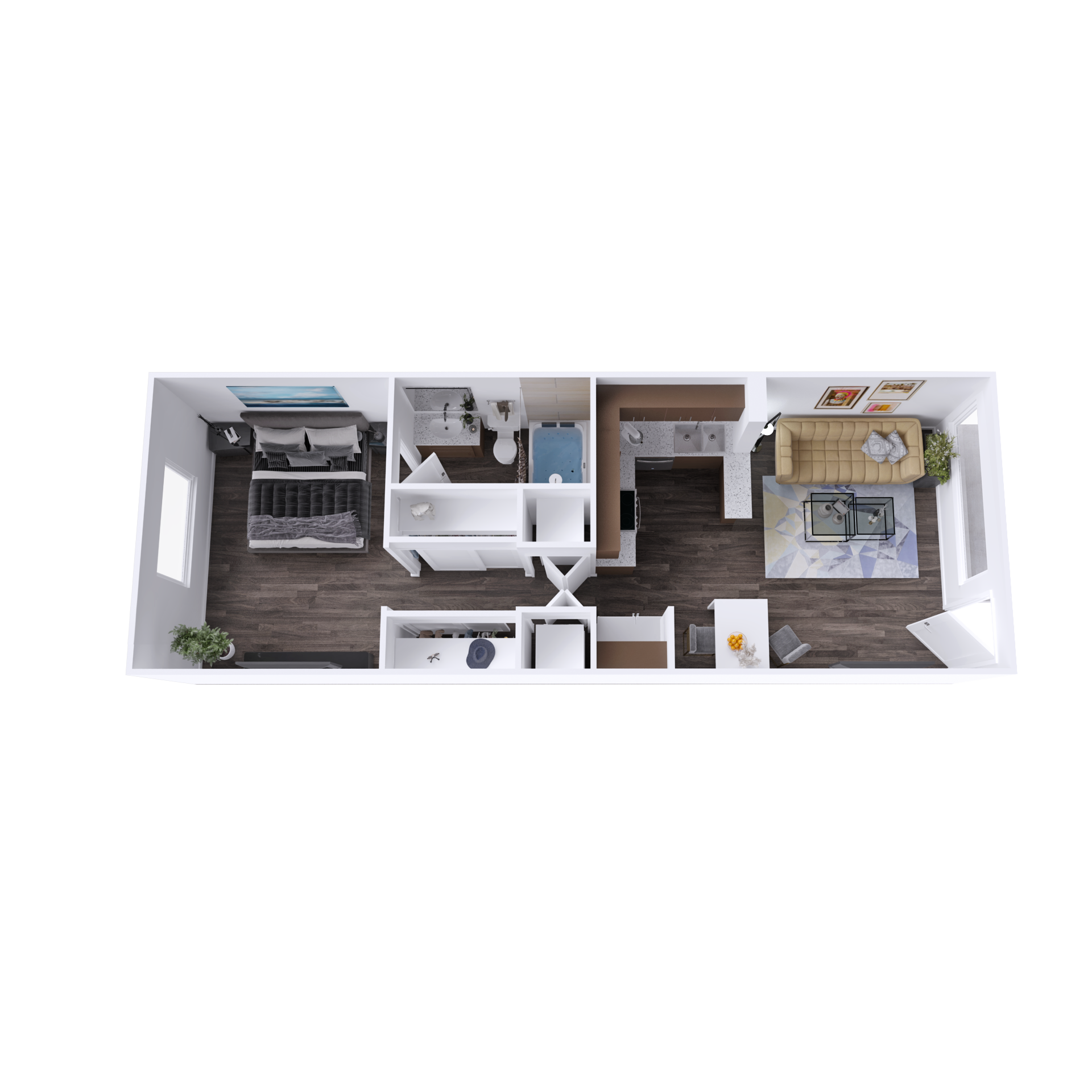 A1 Renovated - 3D Plan